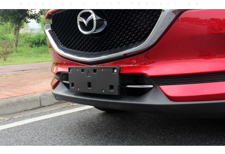 Krom grillbånd til mazda cx -5 kofanger luftindgangsgitter trim  cx5 2 generation tilbehør