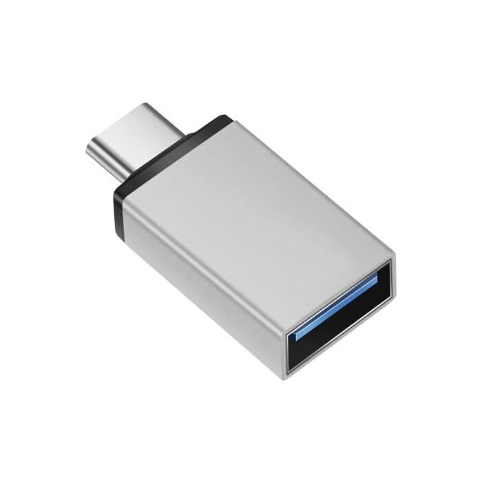 Usb C Adapter Usb 3.0 Naar Type C Otg Adapter Voor Macbookpro Xiaomi Huawei Samsung S10 Mini Usb Adapter Type-C Otg Kabel Converter: Silver