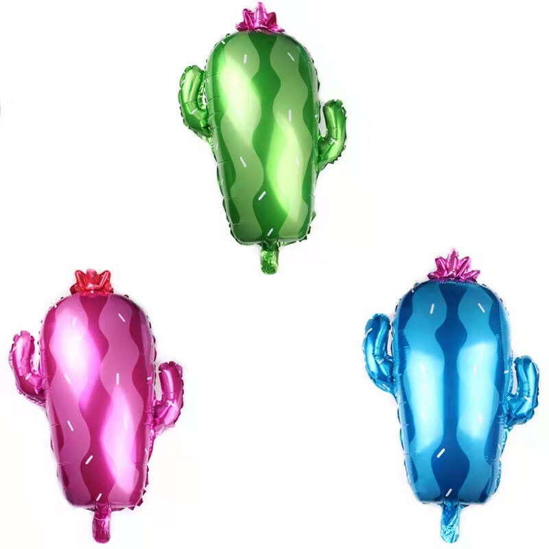 Ballon en film d'aluminium cactus, dessin animé plante, fournitures de décoration et d'arrangement pour fête d'anniversaire et mariage,