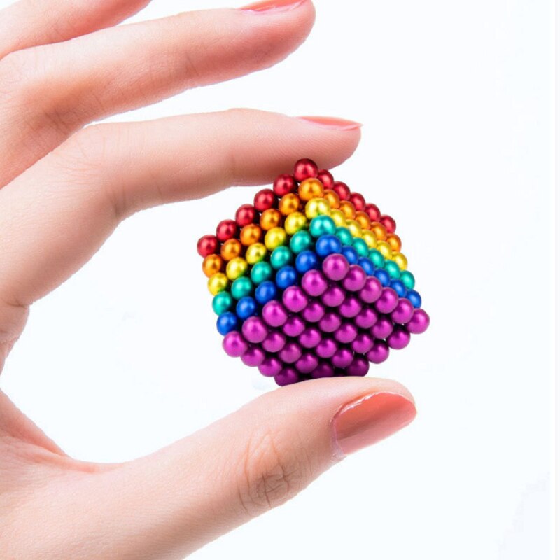 512 pz/lotto fai da te metallo neodimio magnete magico sfere magnetiche blocchi cubo costruzione giocattoli da costruzione Colorfull Arts Crafts Toy