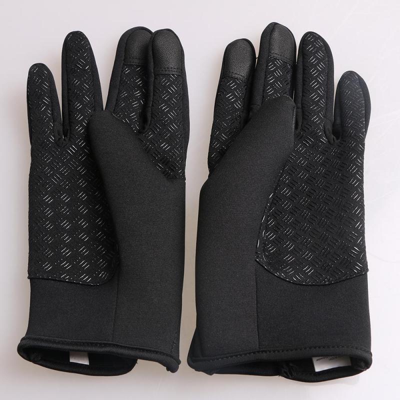 1 par luvas de esqui inverno à prova vento respirável tela toque ao ar livre esportes quentes luvas snowboard unisex motocicleta ciclismo luva