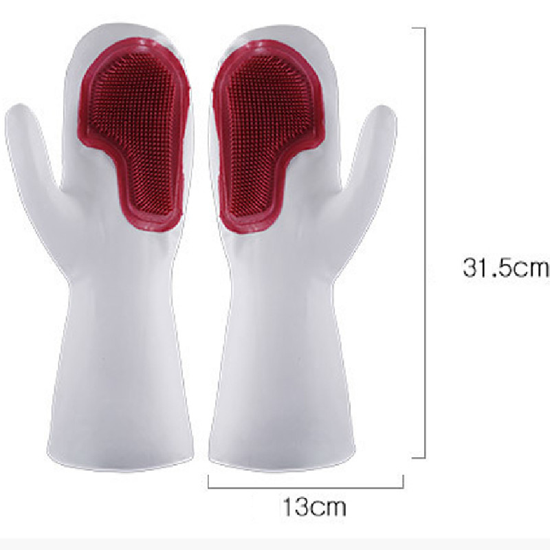 Gants magiques pour épurateur de cuisine, 1 paire, accessoires multi-usages, brosse en silicone, lave-vaisselle, nettoyage d'animaux, cuisson de fruits, cuisson domestique