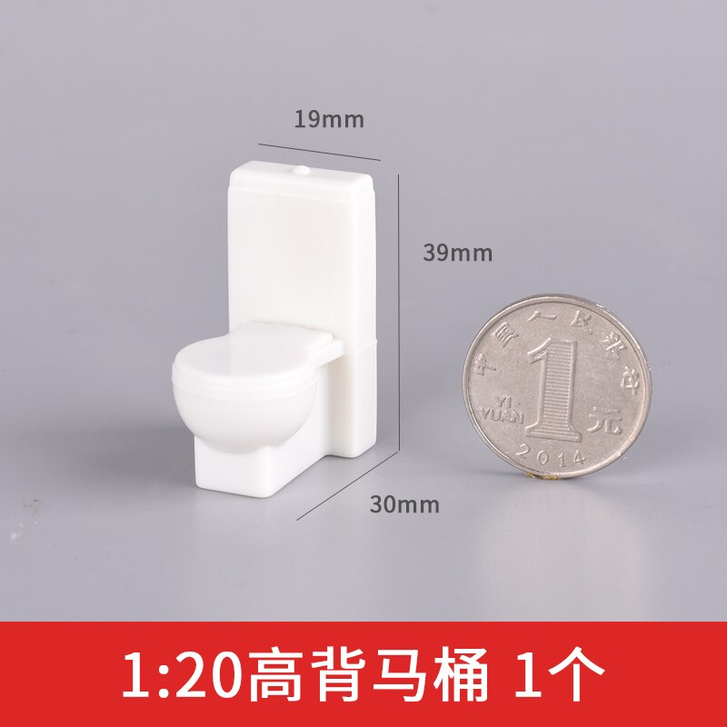 5 Stück 1/20 1/25 1/30 Puppenhaus Badezimmermöbel Spielzeug Toilette Closestool Miniatur Zubehör Puppenhaus Innenlayout: Freier Raum