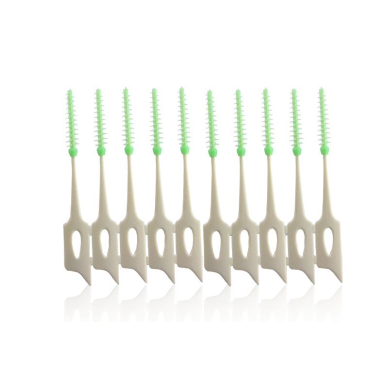 Useful 40pcs Interdental Floss Brushes Dental Teeth Oral Care Clean Cleaning Tool