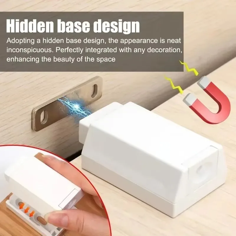 1/4set Magneet Kastdeur Uitsmijter Garderobe Vangsten Meubeldeur Stopt Zware Push Onzichtbare Lade Magneet Lock hardware