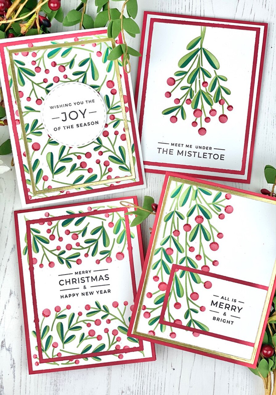 Mistletoe Layered Template Metal Cutting Template Diary Diy Scrapbook Easter Craft Carving Production