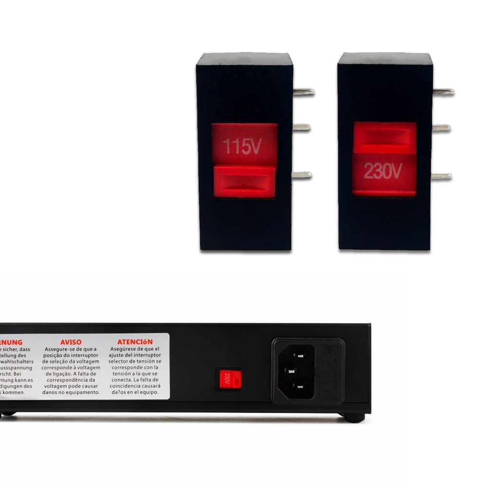 3 voet 115v to 230v 10a schuifschakelaar gitaar effectpedaal aan/uit schakelaar voor elektrische gitaar effectpedaal aan/uit schakelaar