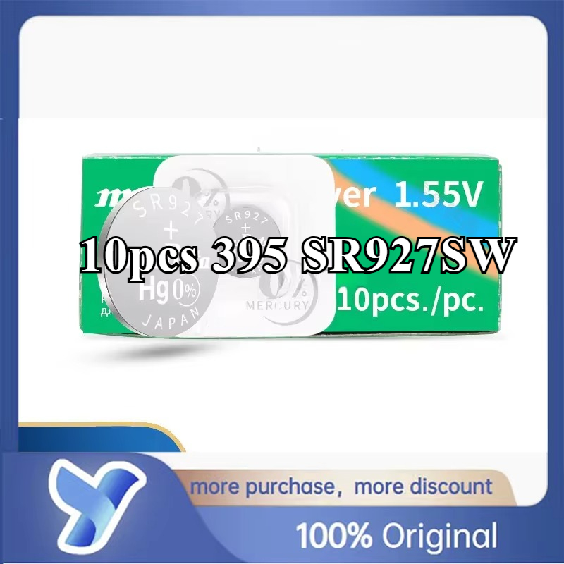 10pcs 377 364 371 321 394 395 317 335 362 SR516SW SR616SW SR716SW SR916SW SR626SW SR621SW SR920SW 1.55V Murata Battery Capacitor: Yellow