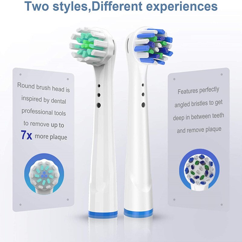 8 Stuks Sonic Elektrische Opzetborstels Voor Oral-B Elektrische Tandenborstel Fit Advance Power/Pro Gezondheid/Triumph/Vitality Precision Clean