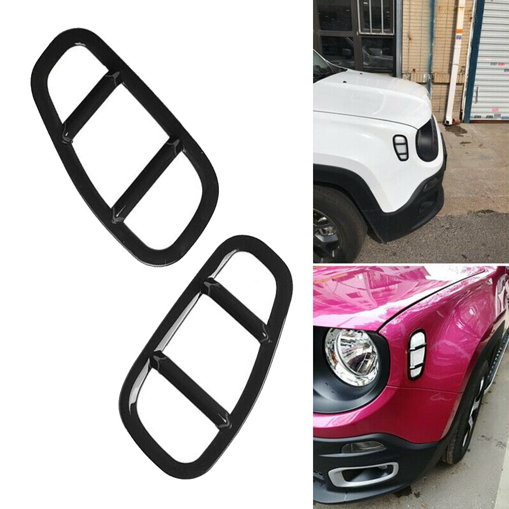 Decal Side Lamp Covers Decor For Jeep Renegade Styling Accessories ABS Plastic