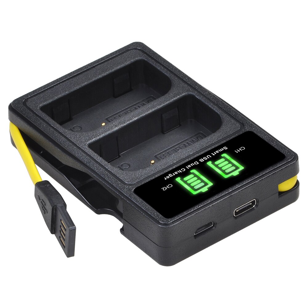 Durapro 2pc dmw-blj 31 dmw blj 31 batteri + oplader med type c-port usb-kabel til panasonic lumix s1, s1r, s1h spejlfri kameraer