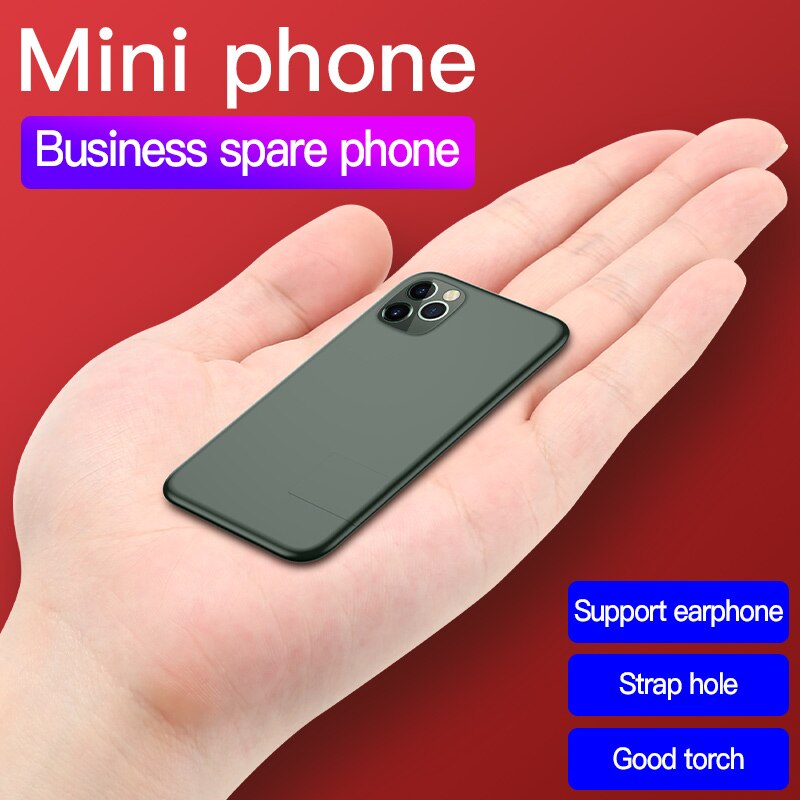 SOYES S7 Mini Card Cellphone 400mAh Ultra-thin Small Cellphone Mini Card Portable Student Mobile Phone Backup Phones