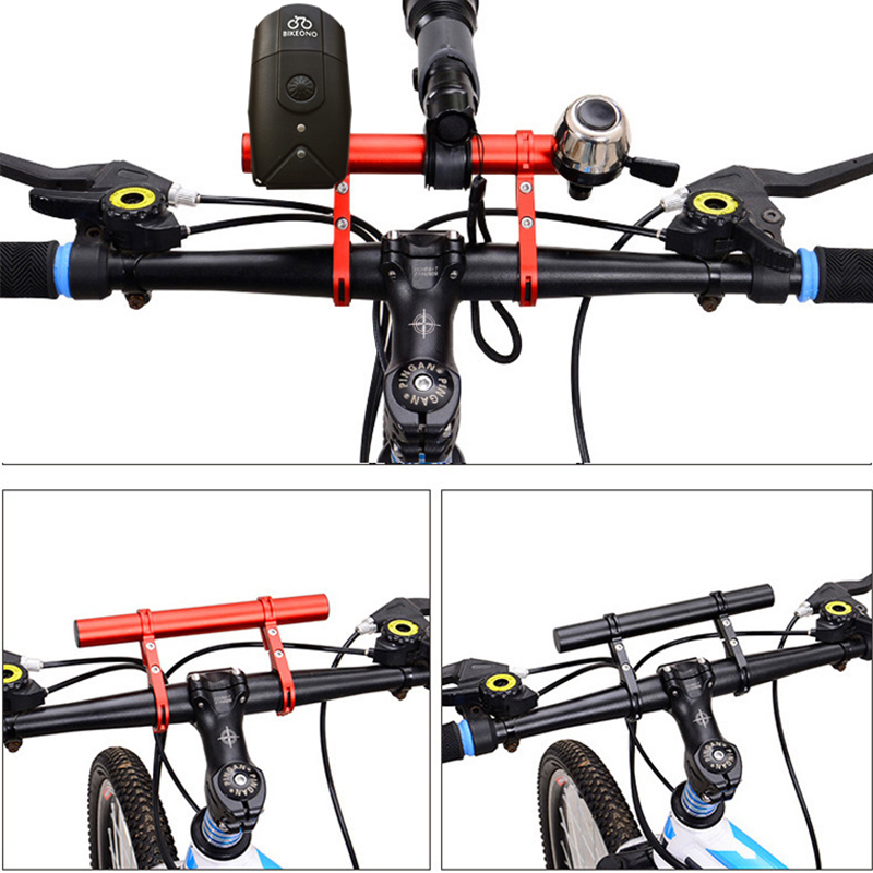 Extensor de manillar de patinete eléctrico, soporte de montaje de luz de bocina, adaptador elevador de manillar, lámpara de bicicleta, accesorios de linterna