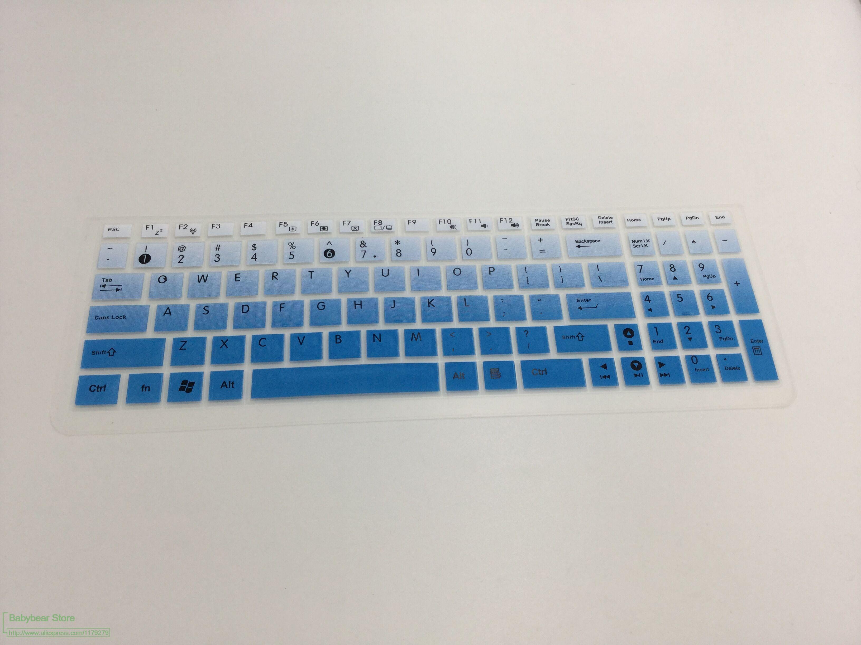 Silicone 17.3 Inch Laptop For Asus Vivobook Pro N752 Series N752Vx K751Lx A751 A751Lx Zx70 Vw6700 17 Keyboard Cover Protector