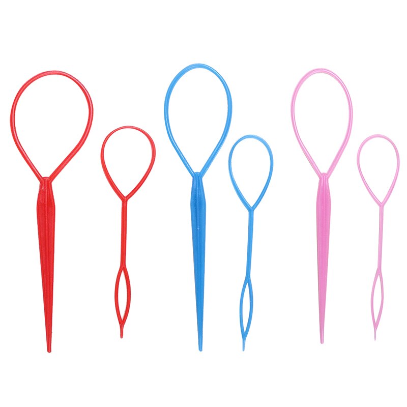 Pratique facile à utiliser 2 pièces Topsy queue cheveux tresse queue de cheval fabricant outil de coiffure accessoires de cheveux outil de fabrication de cheveux