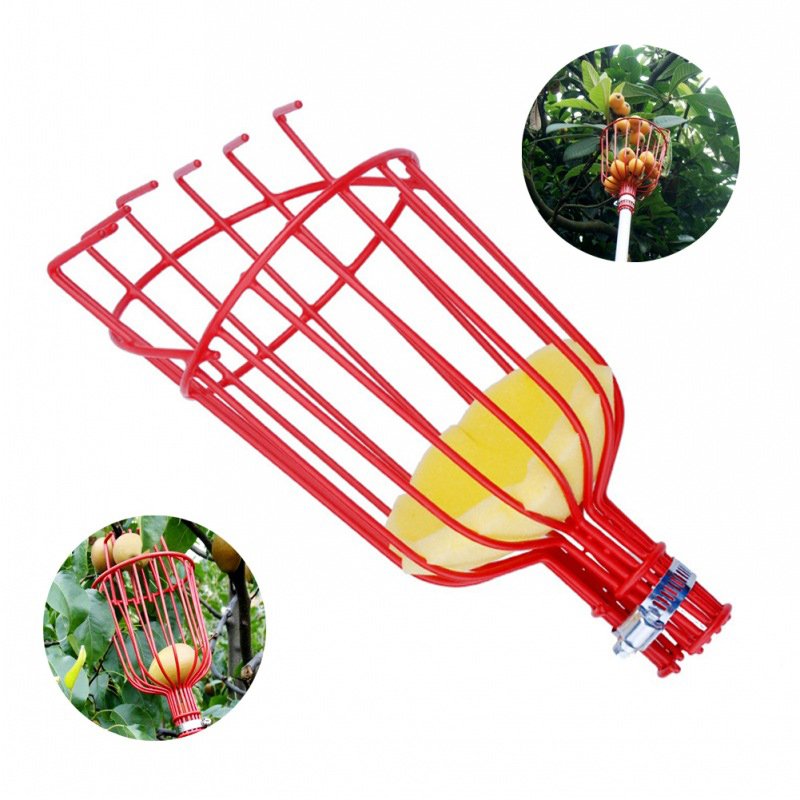 Fruit Picker Tool Harvester Basket With Cushion Harvesting Tool Gardening Supplies,