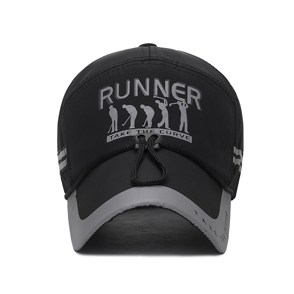 Reflective Running Cap Quick Dry Hip-hop Hat for Men Durable Baseball Caps Sports Cap бейсболка для мужчин