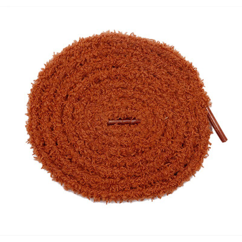 1 para 120/140/160cm ręcznik pluszowe okrągłe sznurowadła 6.5mm Premium Fluff miękkie sznurowadła Caterpillar dla Sneakers obuwie sportowe: 1 / 120 CM