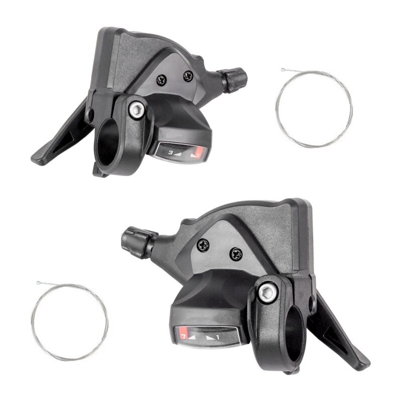 Mountain Bike Shifter 3 x 7/8/9/10/11Speed MTB Bicycle Gear Lever Set with Cable: 21