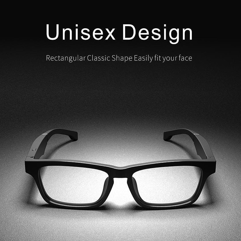 K1 Knochenleitung Gläser, Clever Bluetooth Gläser, Anti-Blau Brille, Bluetooth Musik Clever Gläser