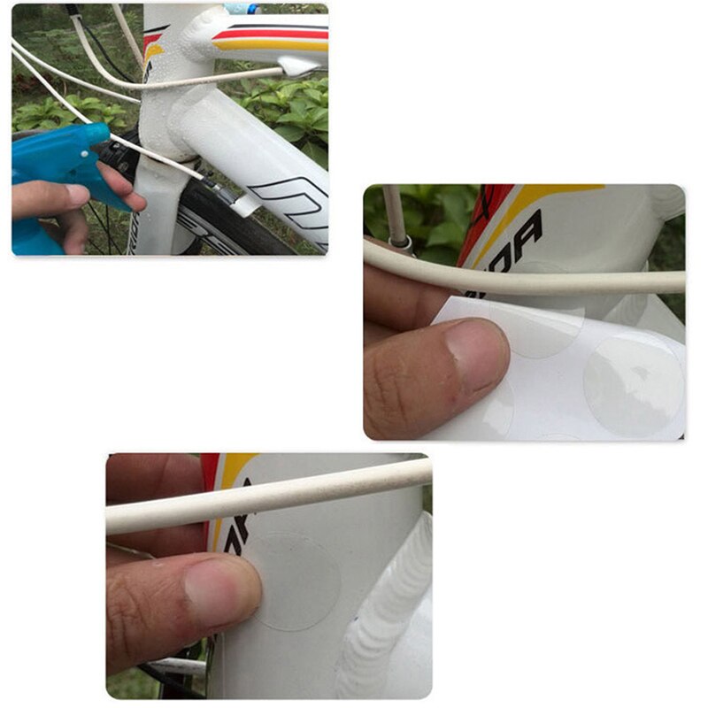 15Pcs Anti Scratch Sheet Bike Bicycle Frame Protector Transparent Stickers 62KF