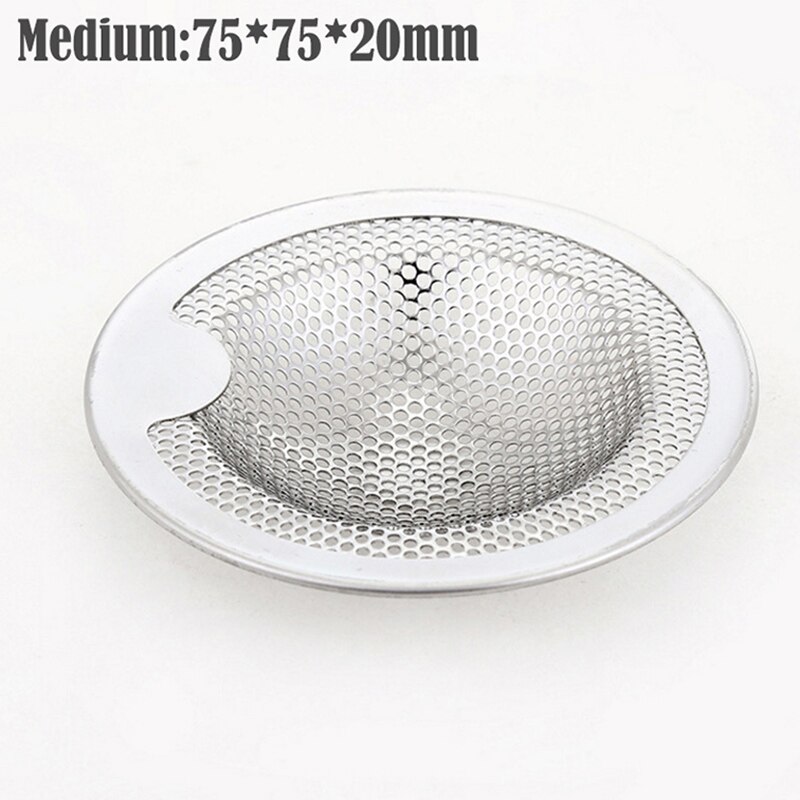 1 pièces en acier inoxydable évier crépine douche plancher Drain salle de bain bouchon piège capteur de cheveux cuisine évier filtre couverture de sol Drainage: M
