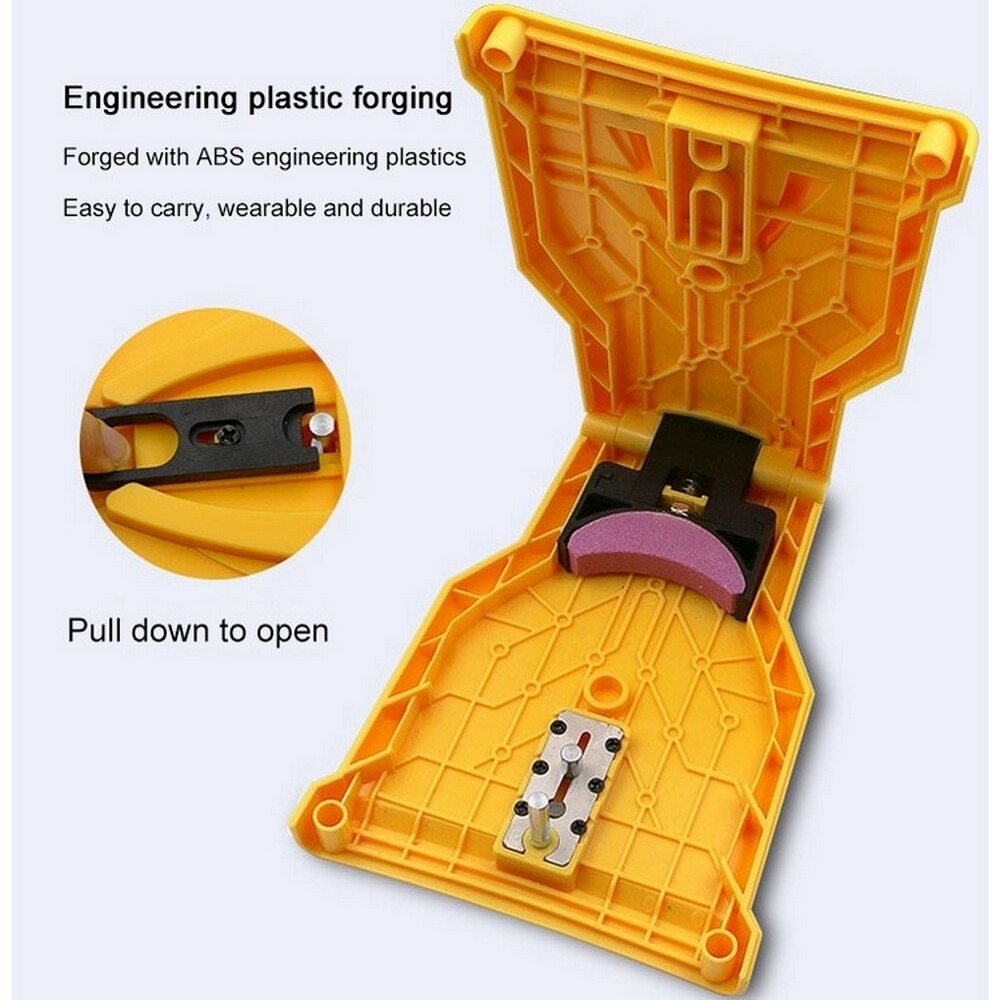 Chainsaw Teeth Sharpener chainsaw Portable Durable Easy Power Sharp Bar-Mount Fast Grinding Chainsaw Chain Sharpener Tool