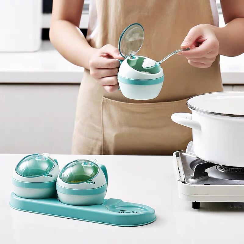 3/4 st set nordisk kryddlåda kök salt socker förvaringslådor hållare plast kryddburk krydda cruet hem köksredskap