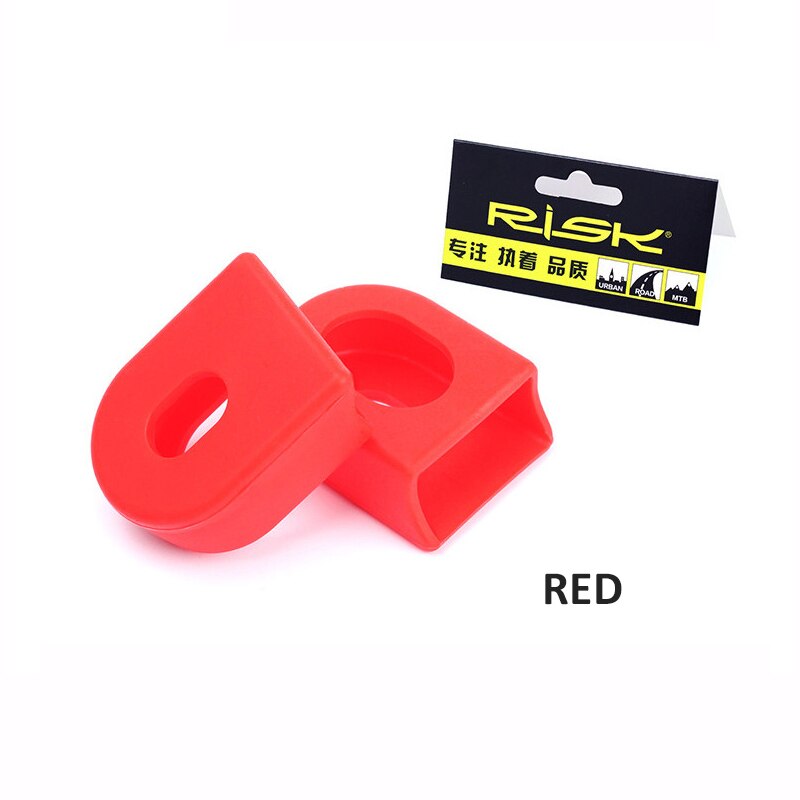 Protector de silicona para manivela de bicicleta, de caucho, para brazo de bielas, para SLX XT XTR, accesorio antipolvo: Red