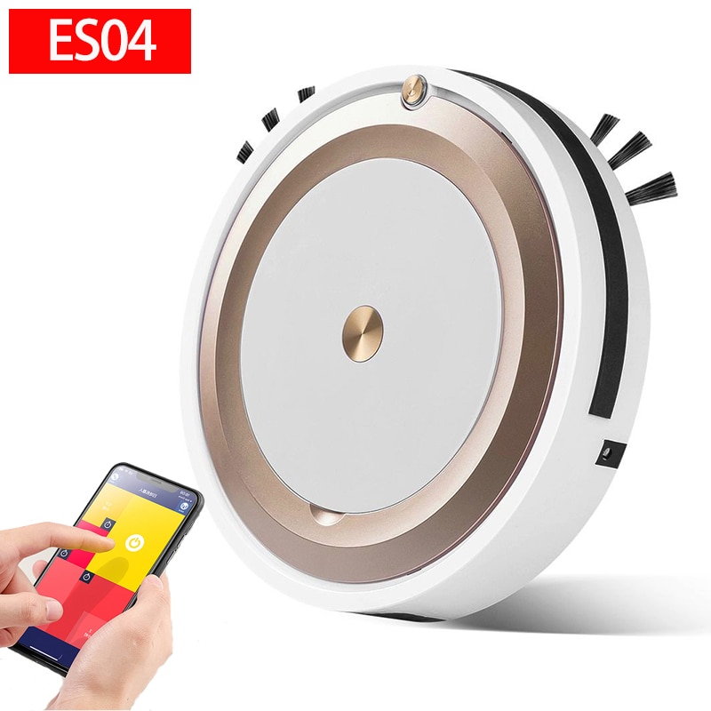 Robotstofzuiger, Veegrobot Automatische Hoge Snelheid USB Oplaadbare Timer Eenvoudige Reinigingsmodi voor Keramische Tegels (GRAY