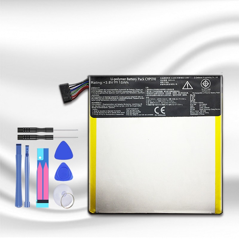 Tablet Battery C11P1310 - 4200mAh Li-ion Polymer Replacement for Asus FonePad 7 ME372CG K00E ME372