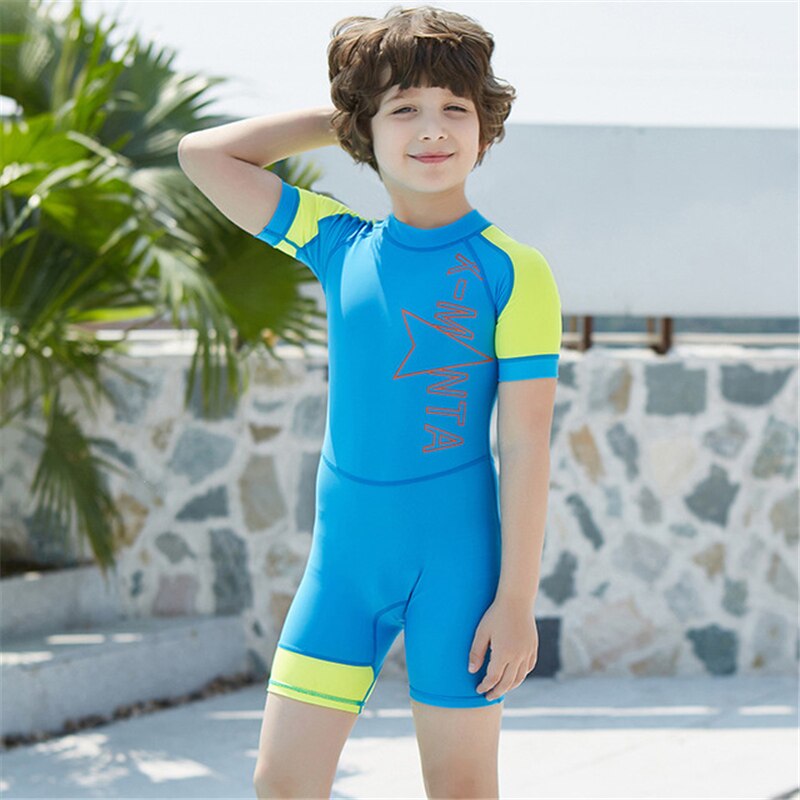 Children's Swimming Diving Surfing Suits Quick Dry Sun Protection Fitting Light One-piece Swimming Suits