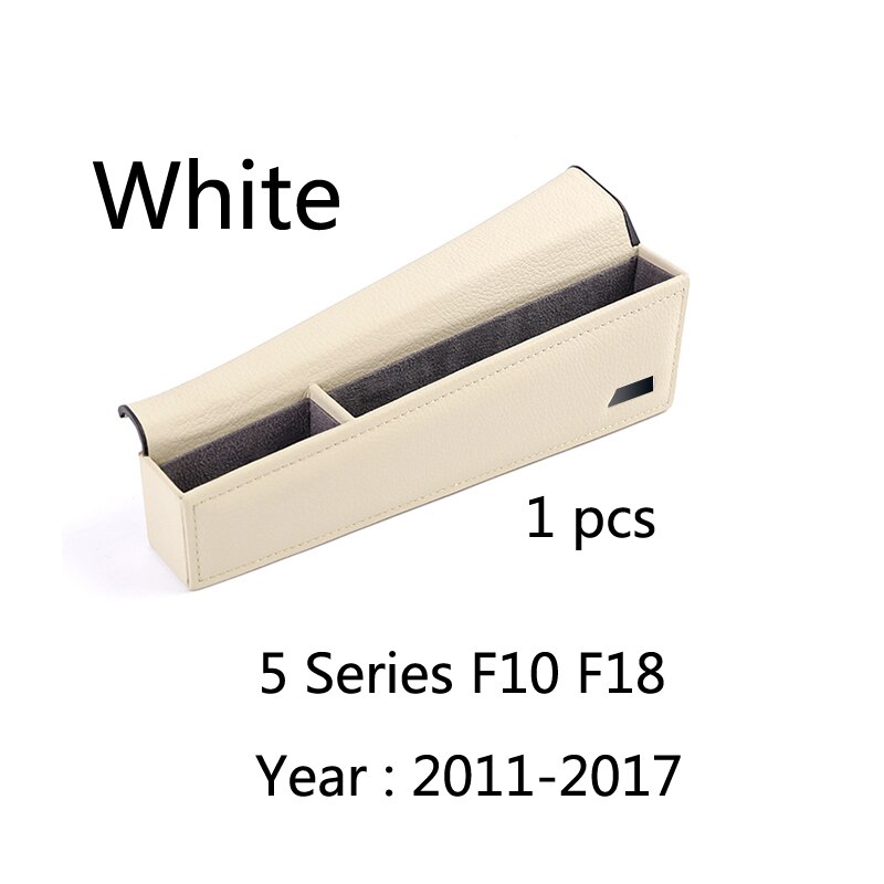 Caja de almacenamiento de caja de cambios interior para coche, soporte de teléfono para unidad manual izquierda, accesorios, para BMW serie 5, F10, F18, G30, G38, -20, 1 ud.: F10 F18 White