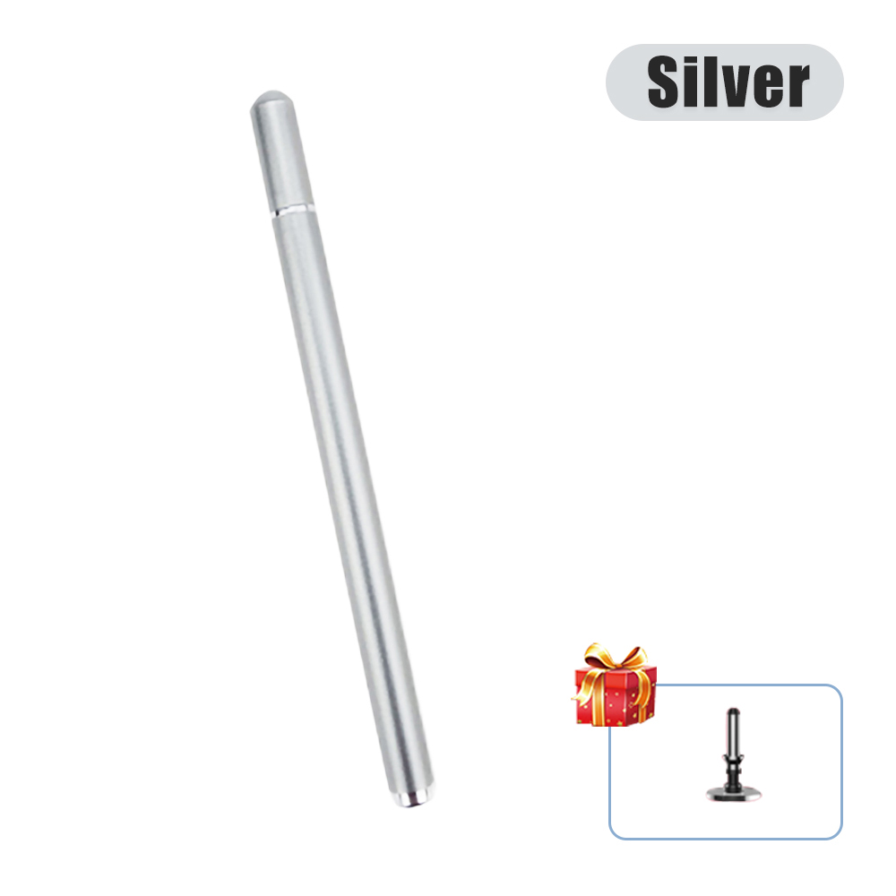 Universele Smartphone Pen Touch Stylus Tablet Tekening Voor Android Ios Ipad Iphone Lenovo Xiaomi Samsung Huawei Smart Potlood: Silver