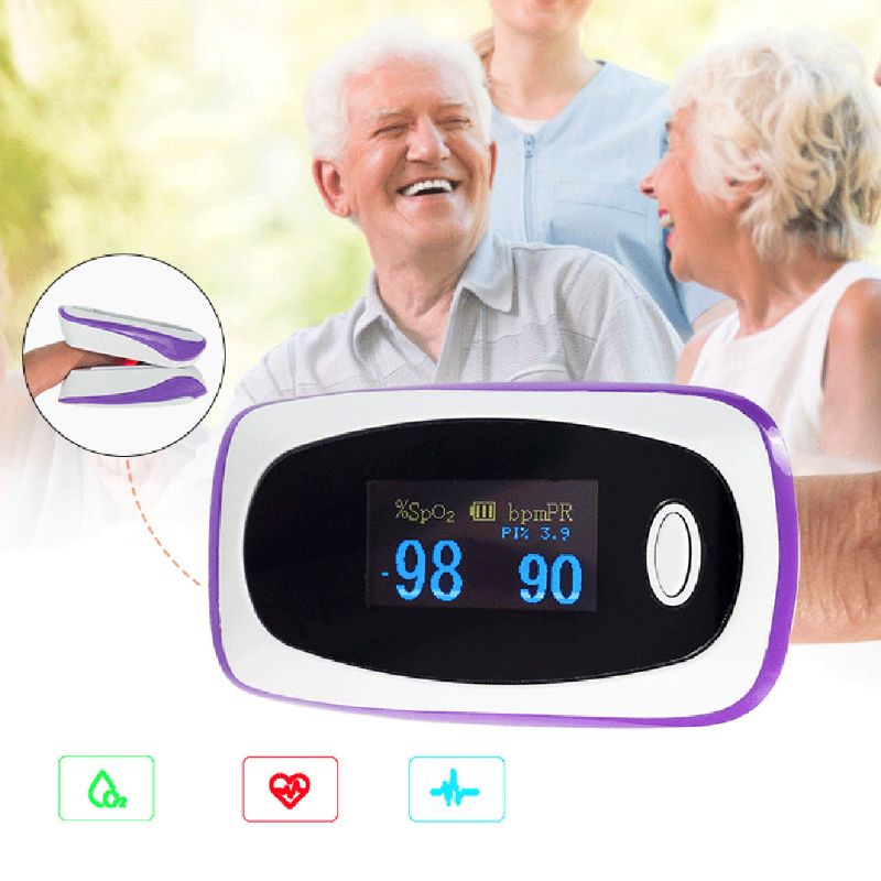 Tragbare Fingerspitze-oximeter LED-anzeige Blut Sauerstoff Puls Herz Bewertung Sättigung Meter Clip Typ Spo2 Sensor Monitor