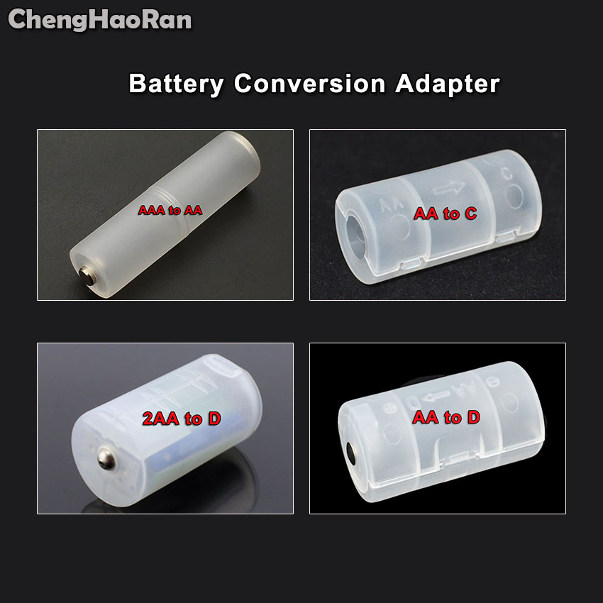 Chenghaoran Aaa/Aa Naar C/D Batterij Combinatie Cell Batterij Opbergdoos Adapter Aaa Naar Aa Aa Naar C D Houder Case Converter Gevallen