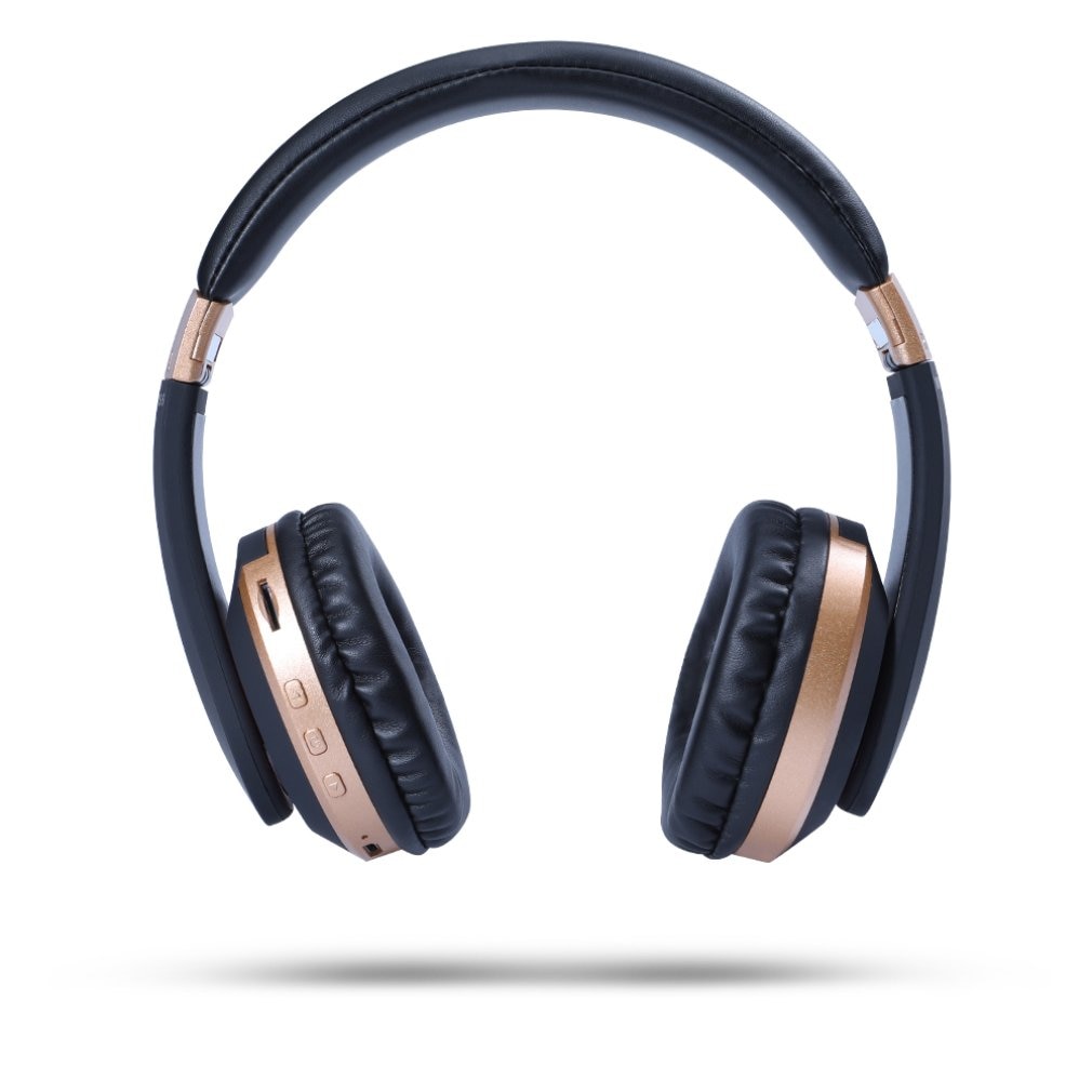 Mh7 Head-Mounted Foldable Headset Wireless Headset Home Wireless Headphones Wireless Games Headset For Computer Notebook Phone: Gold