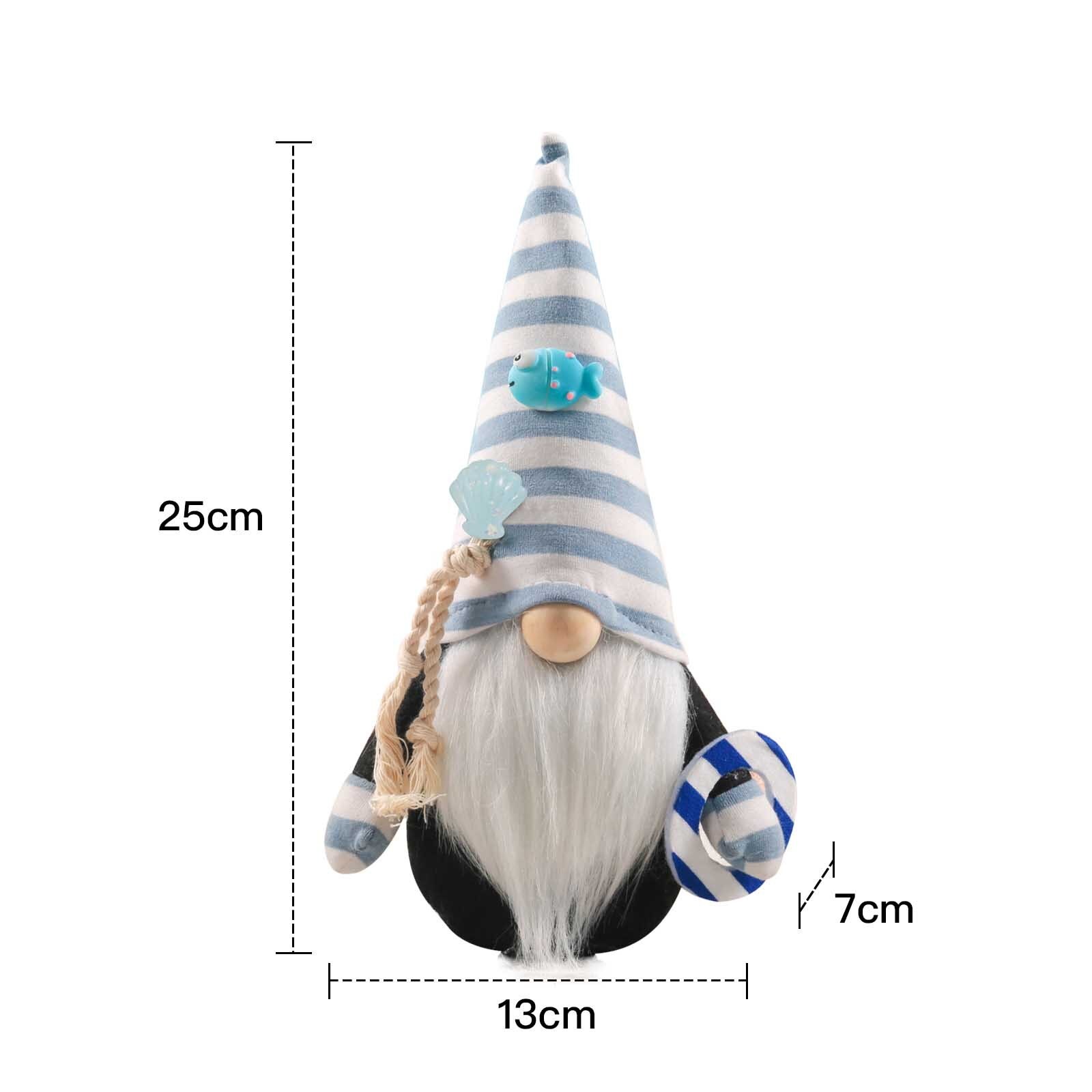 40 # Oceaan Festival Gnome Knuffel Deep Blue Gelukkig Oceaan Faceless Pop Gnome Ornament Woondecoratie Aanwezig Décoration