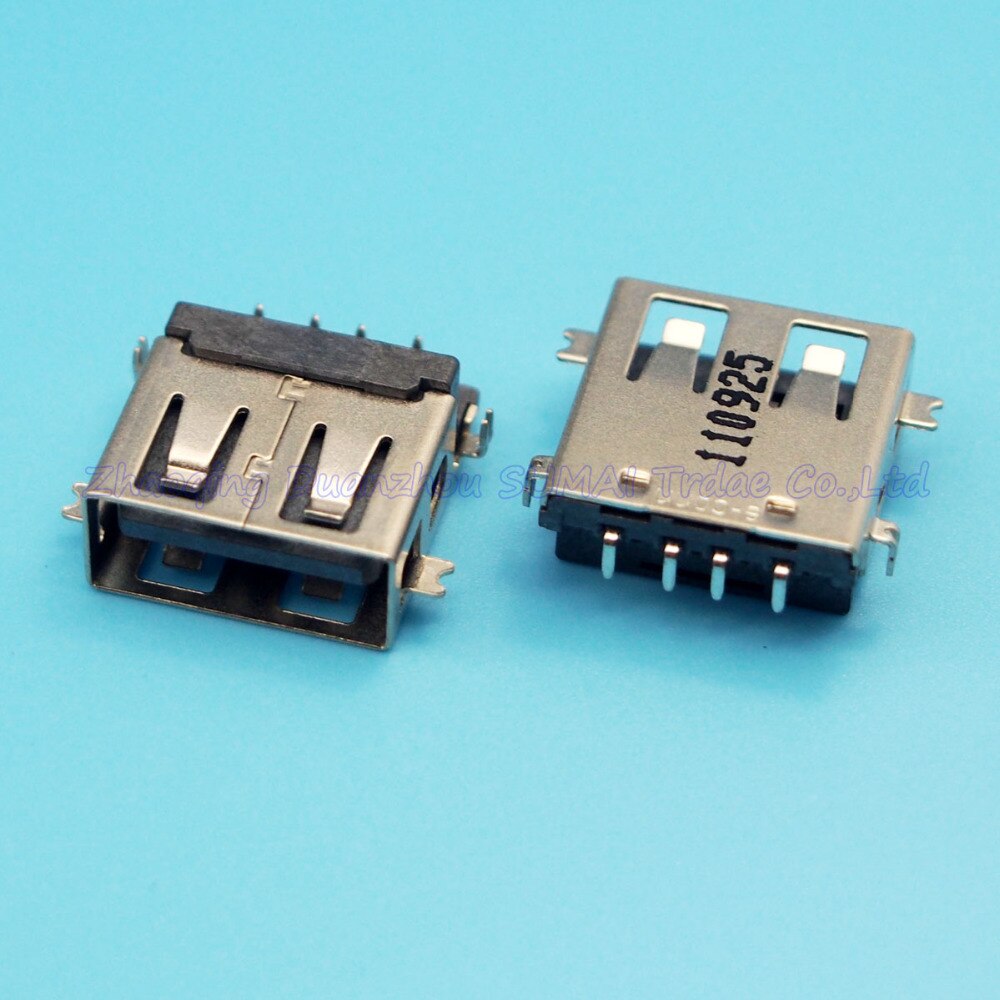 10pcs/lot 2.0 USB Jack,4P USB 2.0 Charging port Connector female socket