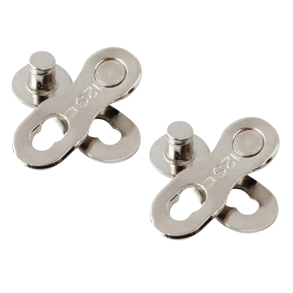 2 Pair Steel Bicycle Bike Chain Connector 12 Speed Chain Link Joint Silver