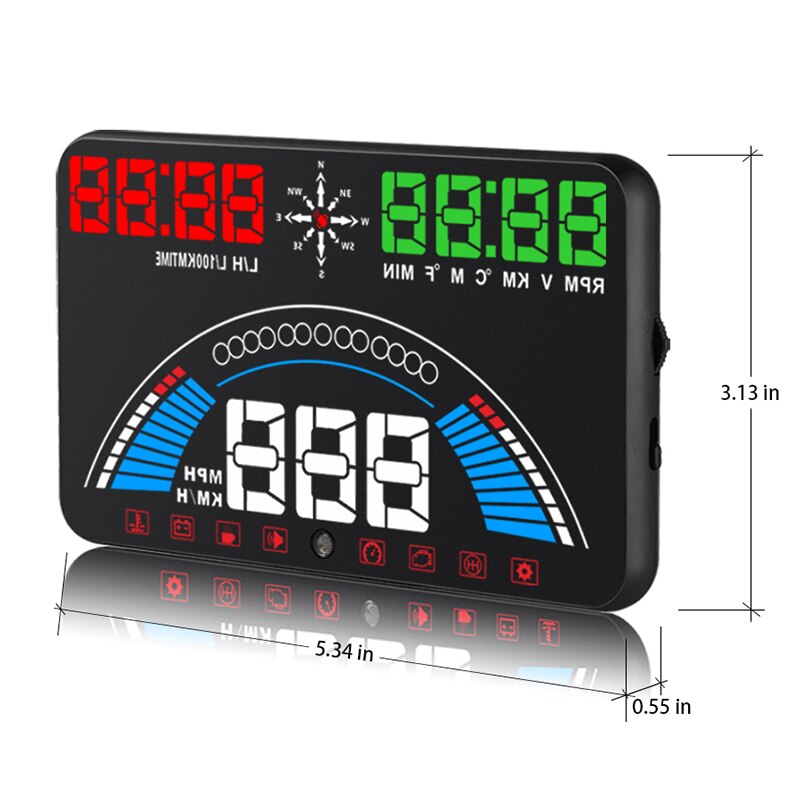 WiiYii S7 HUD head up display car OBD2 GPS temperatura hud speedometer For Auto Accesso electronics Data Diagnostic Tool