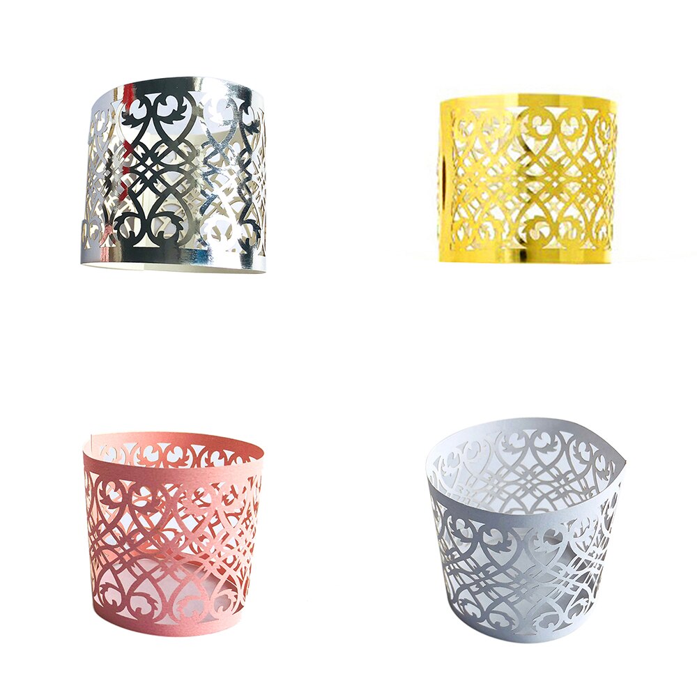 50 stk servietringe til bryllup borddekoration nederdel prinsesse prins rhinsten guld servietringe holder festartikler
