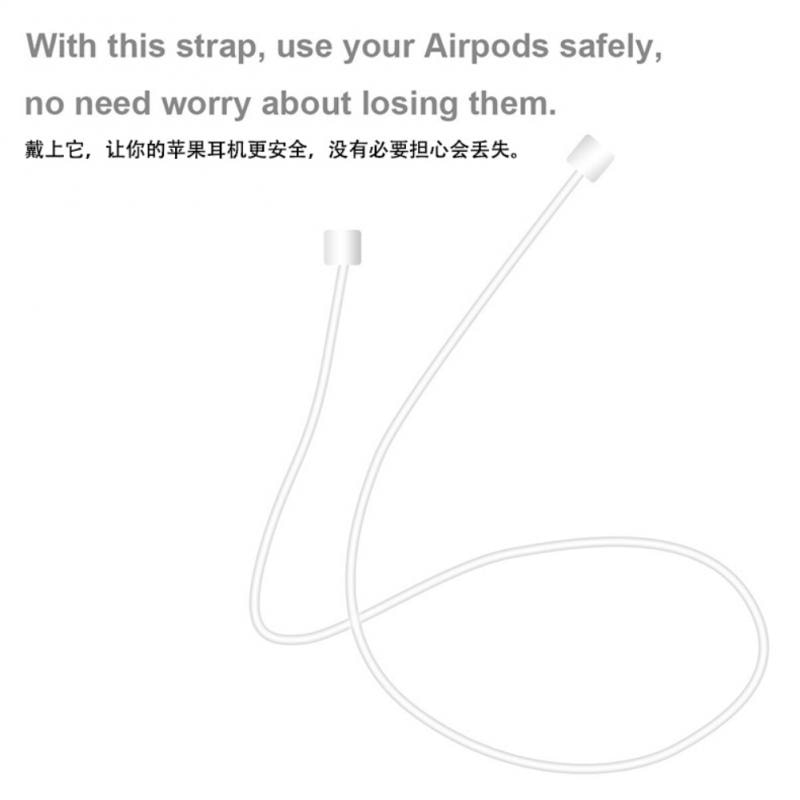 1pc Silicone Anti-lost Neck Strap Wireless Earphone String Rope Headphone Cord Earphone Accessorie For Apple AirPods Newest