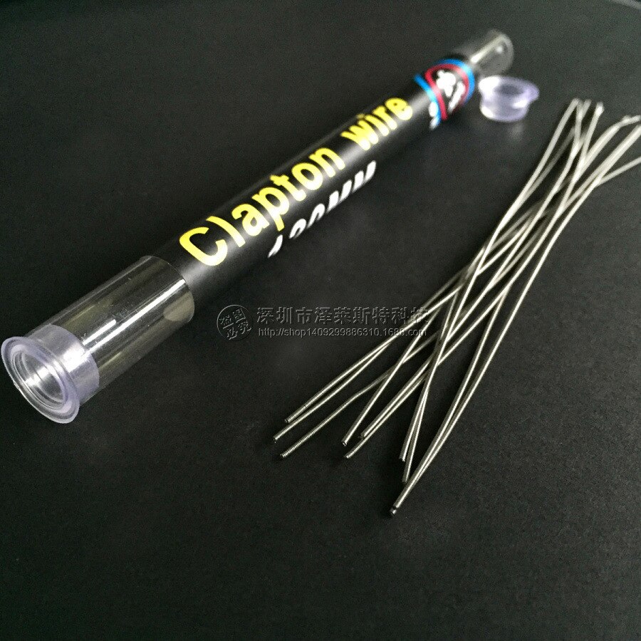 Clapton Draad Spoelen Verwarming Draad A1 120 Mm * 10 Stuks 26 * 32awg 0.2 Mm * 0.4 Mm Weerstand draad In Buis Voor Coil Prebuilt