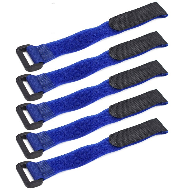 5pcs Bicycle Handlebar Strap Holder Cycling Flashlight Tie Rope Bandages Universal Nylon Sticky Tie Fixed Items Bike accessories: 20X200mm blue