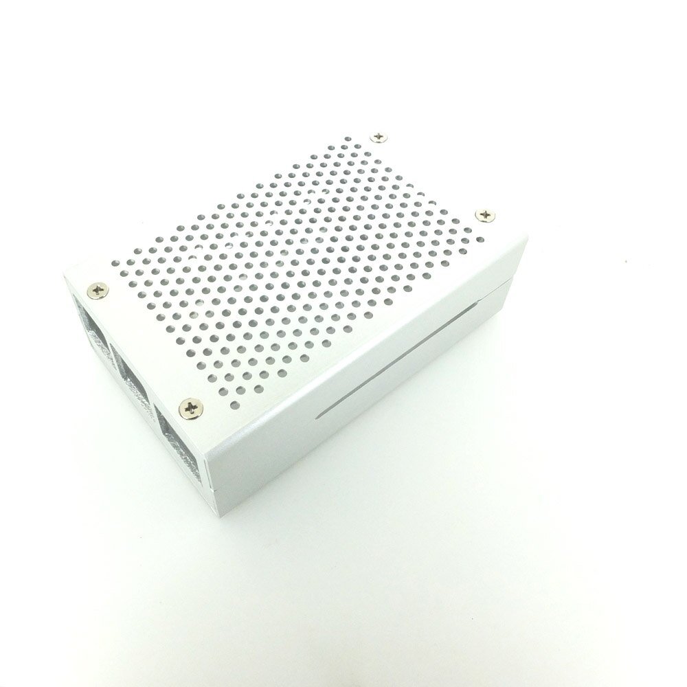 Carcasa metálica de aluminio Raspberry Pi 4B con disipador de calor + ventilador para Raspberry pi 4B