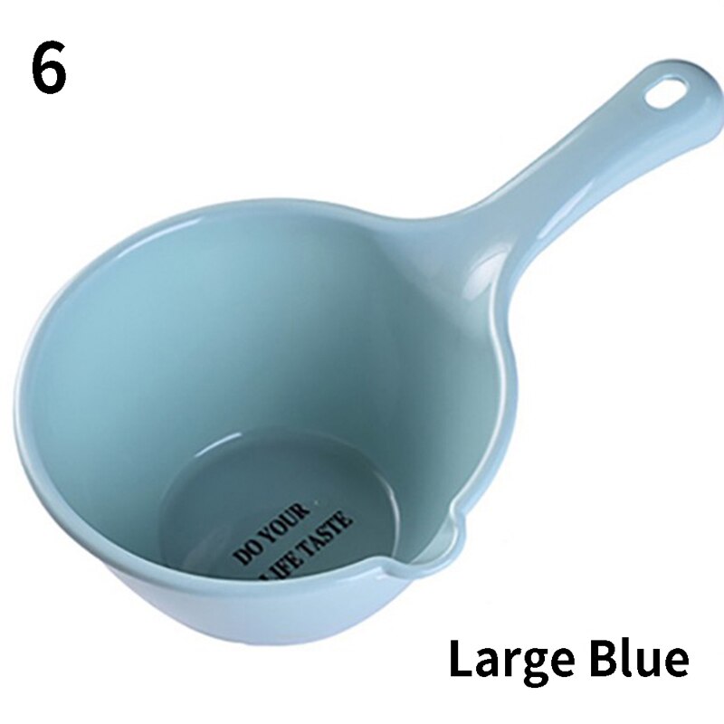 1pc Plastic Water Scoops Washing Hair Tool Children Baby Bath Scoop Thick Long Handle Cooking Kitchen Tools Gadgets: 6