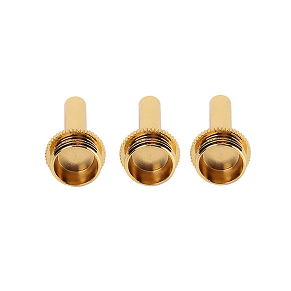 3 uds. Biela de trompeta Cobre dorado CB06, herramienta de reparación de pistón, válvula, llave, tornillo, partes de trompeta para instrumento de latón