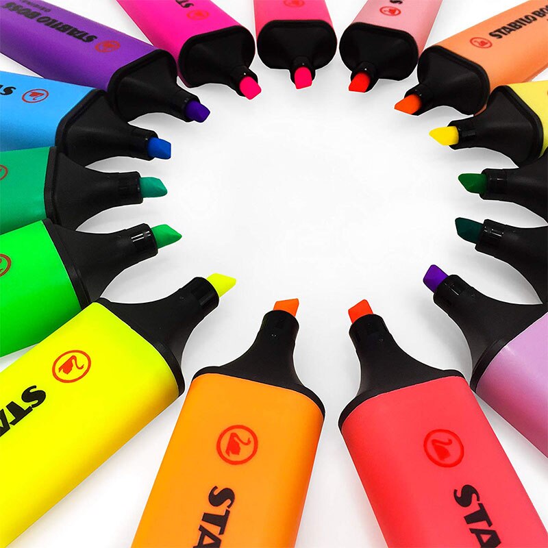 STABILO BOSS Pastel Highlighter Original Markers Environmental Pens For School Office Marking Focus Stationery 1Pcs