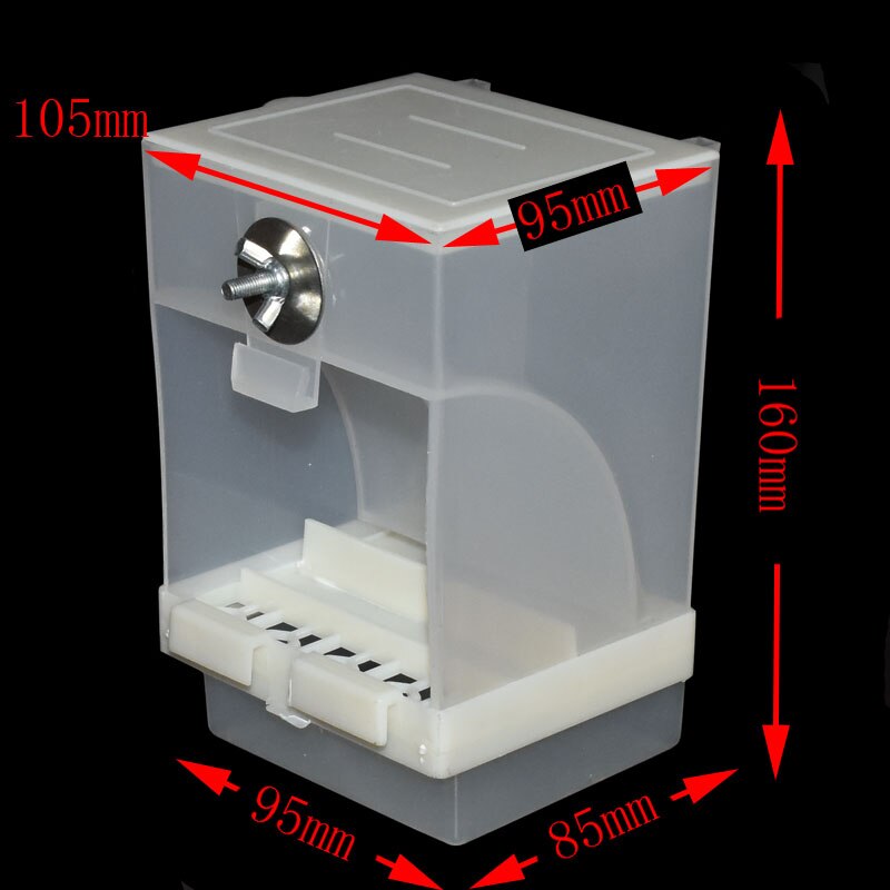 1pcs Pet Bird Prevention Splash Food Container Parrot Hanging Automatic Feeder Bird Feeder Starling Tiger Skin Peony